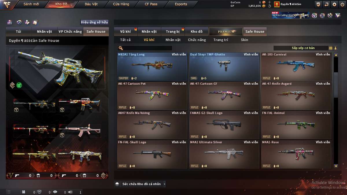 shop acc cf uy tin gia re